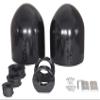 (2) Kicker KM8 8" LED 360 Swivel Black Aluminum Wakeboard Tower Speakers view 4