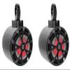 Rockville RKL80MB Bundle: (2) 8" 900-Watt 2-Way Marine Boat Speakers with LED, (2) MAC80B Black Aluminum Wakeboard Tower Pods, (2) MAC360B 360 Swivel Surface Mount Clamps, 6-Items view 1