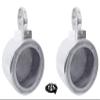 Rockville MAC525S 5.25 in 360 Swivel Chrome Wakeboard Tower Speaker Pods with MAC360C Surface Mount Clamps, Pair view 1