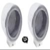 Rockville MAC525S Bundle: Pair 5.25 in Speaker Pod Enclosures, Pair MAC360C 360 Degree Swivel Surface Mount Kits, Polished Chrome, 2-Items view 1