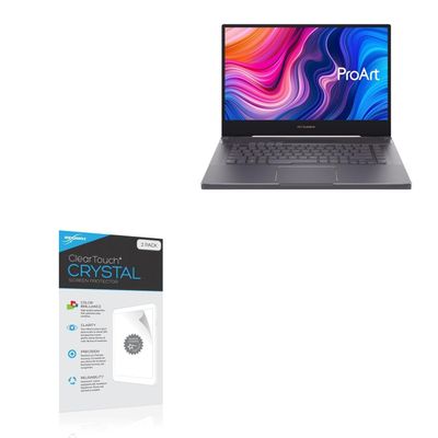 BoxWave Screen Protector Compatible with ASUS StudioBook 15 (H500) - ClearTouch Crystal (2-Pack), HD Film Skin - Shields from Scratches