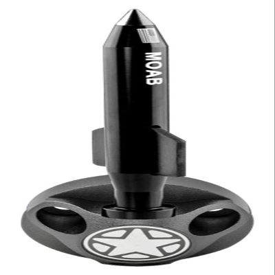VMS RACING Combo BLACK MOAB ANTENNA & GUNMETAL ANODIZED HOUSING COVER BASE in Billet Aluminum Short Compatible with Jeep Wrangler JK JKU JL JT