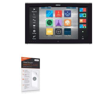 BoxWave Screen Protector Compatible with Simrad MO24-T - ClearTouch Anti-Glare (2-Pack), Anti-Fingerprint Matte Film Skin