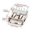 Fielect 20Pcs USB-A Female Socket Jack Connector 4 Pin Bend Foot 90 Degree with Back Cover PCB Connector, Repair Replacement Adapter view 2