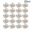 Fielect 20Pcs USB-A Female Socket Jack Connector 4 Pin Bend Foot 90 Degree with Back Cover PCB Connector, Repair Replacement Adapter view 4