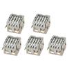 Fielect 5Pcs USB-A Female Socket Jack Connector 8 Pin Double Layer 90 Degree No-Edge PCB Connector, Repair Replacement Adapter view 3