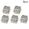 Fielect 5Pcs USB-A Female Socket Jack Connector 8 Pin Double Layer 90 Degree No-Edge PCB Connector, Repair Replacement Adapter view 4