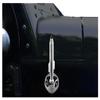 VMS RACING Combo WHITE MOAB ANTENNA & CHROME ANODIZED HOUSING COVER BASE in Billet Aluminum Short Compatible with Jeep Wrangler JK JKU JL JT view 3