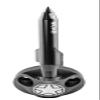 VMS RACING Combo GUNMETAL MOAB ANTENNA & GUNMETAL ANODIZED HOUSING COVER BASE in Billet Aluminum Short Compatible with Jeep Wrangler JK JKU JL JT view 1