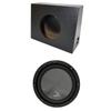Harmony Audio Universal Regular Standard Cab Truck-R124 Single 12" Rhino Coated Sub Box Enclosure view 1