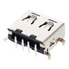 Fielect 20Pcs USB-A Female Socket Jack Connector 4 Pin Sinking Plate 90 Degree 1.1mm No-Edge PCB Connector, Repair Replacement Adapter view 3