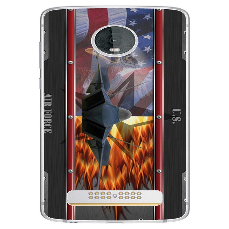 Decalrus - Protective Decal Military Skin Sticker for Motorola Z4 Cellphone case Cover wrap MotorolaZ4-193