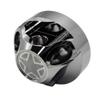 VMS RACING Combo BLACK MOAB ANTENNA & CHROME ANODIZED HOUSING COVER BASE in Billet Aluminum Short Compatible with Jeep Wrangler JK JKU JL JT view 2