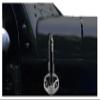 VMS RACING Combo BLACK MOAB ANTENNA & CHROME ANODIZED HOUSING COVER BASE in Billet Aluminum Short Compatible with Jeep Wrangler JK JKU JL JT view 3