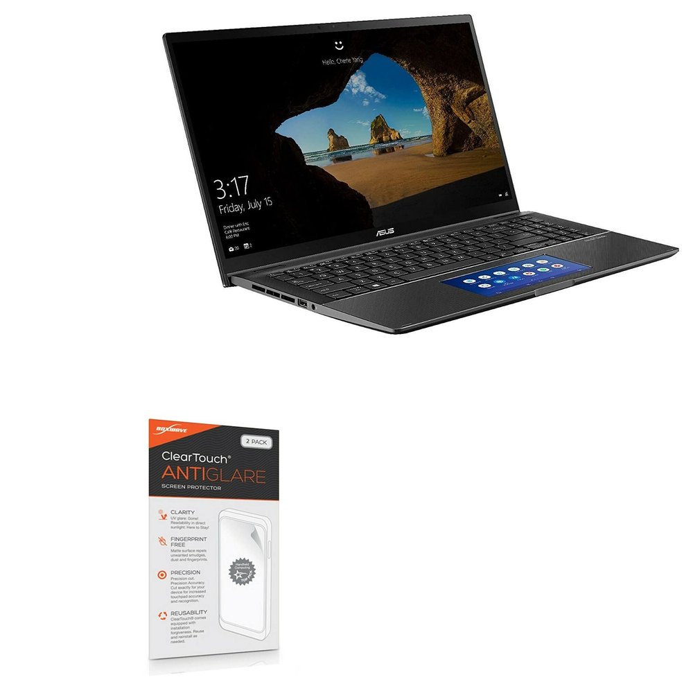 BoxWave Screen Protector Compatible with ASUS Q547 - ClearTouch Anti-Glare (2-Pack), Anti-Fingerprint Matte Film Skin