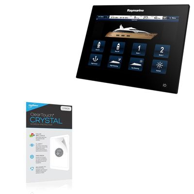 BoxWave Screen Protector Compatible with Raymarine gS125 - ClearTouch Crystal (2-Pack), HD Film Skin - Shields from Scratches