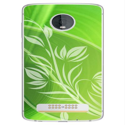 Decalrus - Protective Decal Leaf Skin Sticker for Motorola Z4 Cellphone case Cover wrap MotorolaZ4-81