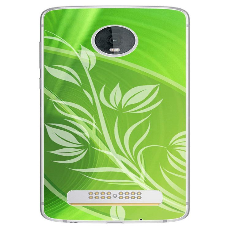 Decalrus - Protective Decal Leaf Skin Sticker for Motorola Z4 Cellphone case Cover wrap MotorolaZ4-81