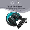 POWMEE M3 Kids Headphones with Microphone Lightweight Foldable Adjustable Stereo Bass On-Ear Headphones with 1.3 M Tangle-Free Cord for smartphons Tablets MP3/4 with 3.5mm Jack Device(Black) view 4