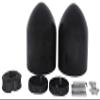 (2) Kicker KM65 6.5" LED 360 Swivel Black Aluminum Wakeboard Tower Speakers view 4