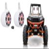 2 Kicker KM65 6.5" LED 360 Swivel White Aluminum Tower Speakers for RZR/ATV/UTV view 1