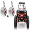 Rockville RKL65MBW Bundle: (2) 6.5" 700-Watt Marine Speakers with LED and Black/White Grilles, (2) MAC65S Aluminum Wakeboard Tower Speakers, (2) MAC360C 360 Swivel Mount Clamps, 6-Items view 1
