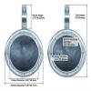 Rockville RKL65MBW Bundle: (2) 6.5" 700-Watt Marine Speakers with LED and Black/White Grilles, (2) MAC65S Aluminum Wakeboard Tower Speakers, (2) MAC360C 360 Swivel Mount Clamps, 6-Items view 2