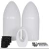 (2) Kicker KM65 6.5" LED 360 Swivel White Aluminum Wakeboard Tower Speakers view 4