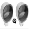 Rockville (2) MAC69S 6x9 360 Degree Swivel Chrome Surface Mount Speaker Pods view 1