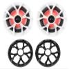 Rockville RKL65MBW Bundle: (2) 6.5 in 700-Watt Marine Speakers, (2) MAC65W Aluminum Wakeboard Tower Pod Enclosures in White, (2) MAC360W 360 Degree Swivel Clamps with LED Grilles, 6-Items view 2