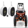 (2) Kicker CSC693 6x9 360 Swivel White Aluminum Tower Speakers for RZR/ATV/UTV view 1