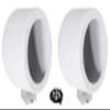 Rockville 2 MAC65W 6.5" 360 Swivel White Aluminum Surface Mount Speaker Pods view 2