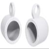 Rockville 2 MAC65W 6.5" 360 Swivel White Aluminum Surface Mount Speaker Pods view 3