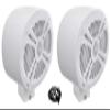 Rockville RMSTS69W Bundle: (2) 6x9 in 1000-Watt Waterproof Marine Speakers, (2) MAC69W White Aluminum Wakeboard Tower Pod Enclosures, (2) MAC360W 360-Degree Swivel Surface Mount Clamps, 6-Items