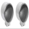 Rockville (2) MAC90S 8" 360 Degree Swivel Chrome Surface Mount Speaker Pods view 1