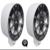 (2) Kicker PS69 6x9 360 Swivel White Aluminum Surface Mount Boat Speakers view 1