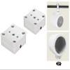 (2) Kicker PS69 6x9 360 Swivel White Aluminum Surface Mount Boat Speakers view 2