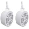Rockville RMSTS69W Bundle: (2) 6x9 in 1000-Watt Waterproof Marine Boat Speakers, (2) MAC69W White Aluminum Wakeboard Tower Pod Enclosures, (2) MAC360W 360-Degree Swivel Tower Mount Clamps, 6-Items view 1