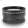0.43x Wide Angle Anti-Reflection with Macro Lens for High Definition Video Recording Attaches to Any Canon Nikon Panasonic Sony DSLR Camcorder Lens (62mm) view 1