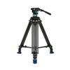 Benro Dual-Tube Aluminum Video Tripod with S6PRO Fluid Head, 75mm Bowl, Mid-Level Spreader, Supports Up to 13.2 lb (A573TBS6PRO) view 1