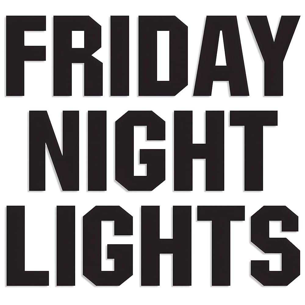 FRIDAY NIGHT LIGHTS CHEER SIGNS - Party Decor - 17 Pieces