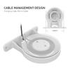 Delidigi ABS Wall Mount Compatible with Google Nest WiFi Router- AC2200 Bracket Holder Shelf for Nest WiFi Point [Built-in Cable Management] (White) view 4