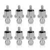 Monosaudio RCA Dust Caps 8Pcs RCA Shorting Plugs Audio RCA Male Plugs Shileding Caps Detachable Center Pin Noise Stopper Dust Proof Protectors for Audio,Speakers,Subwoofers,Amplifier(Rhodium Plated) view 1