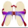 CessBlu Ladies Cat-eye Blue Light Blocking Glasses Anti Glare UV Rimless Computer Eyeglasses for Women Reading Screen (Red)+0.5 view 1