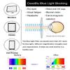 CessBlu Ladies Cat-eye Blue Light Blocking Glasses Anti Glare UV Rimless Computer Eyeglasses for Women Reading Screen (Red)+0.5 view 3
