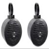 Rockville MS525B Bundle: 5.25" 400W Peak/200W RMS Waterproof 2-Way Wakeboard Tower Boat Speakers Pair, (2) MAC525B Black Aluminum Pods, (2) MAC360B 360 Swivel Clamps, 3-Items view 1