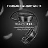 LORELEI X6 Over-Ear Wired Stereo Bass Headphones with Microphone, Lightweight, Foldable & Portable with 1.45M No-Tangle for Smartphone, Tablet, MP3/4, Space Black view 3