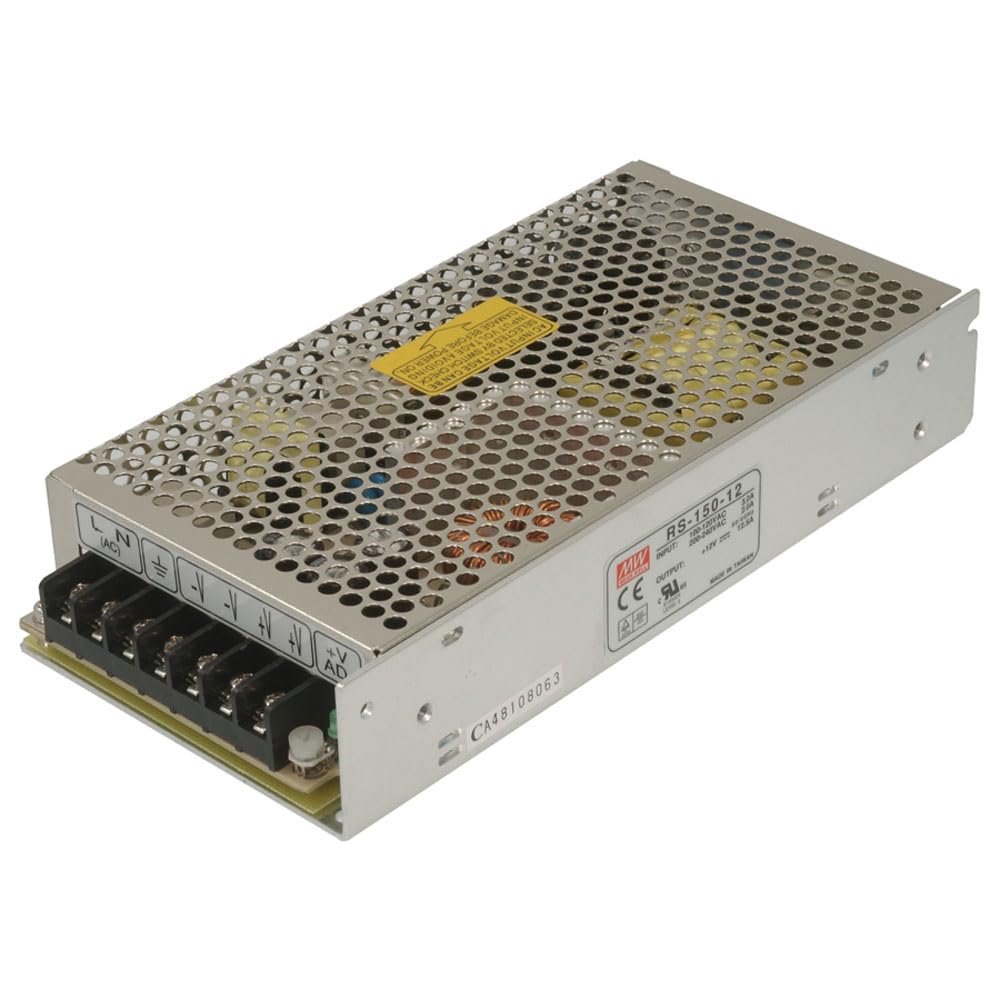 MEAN WELL 150W 24V 6.5A Enclosed Switchable AC-to-DC Power Supply