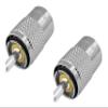 Amphenol PL259 Coax Connectors Male UHF Solder Plug 83-1SP-15RFX (2 Pack) view 1