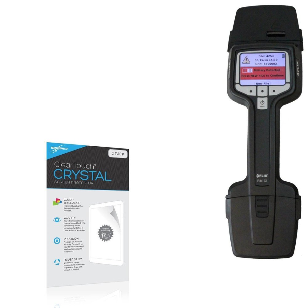 BoxWave Screen Protector Compatible with FLIR Fido X3 - ClearTouch Crystal (2-Pack), HD Film Skin - Shields from Scratches